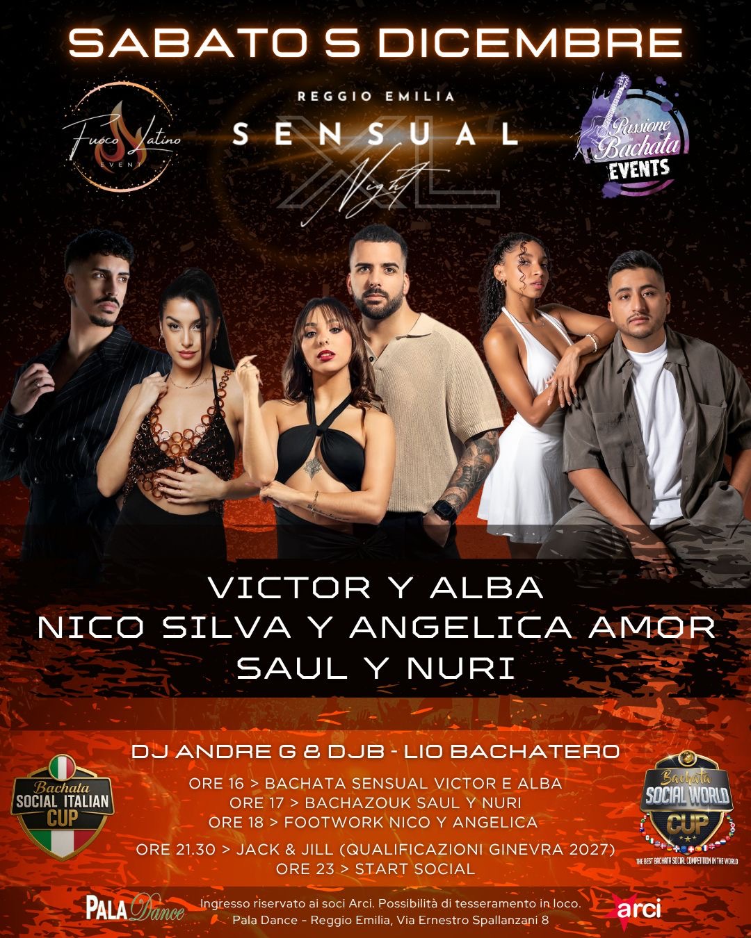 Locandina ufficiale — Sensual Night Reggio Emilia – XL Edition