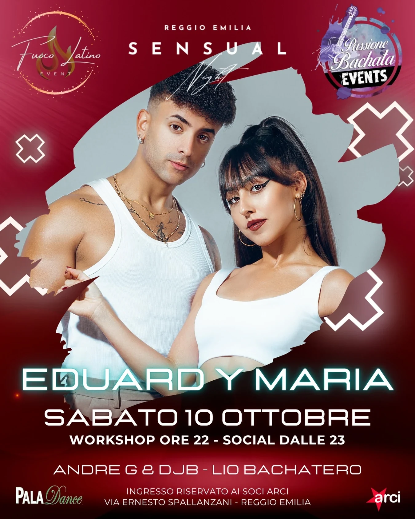 Locandina ufficiale — Sensual Night Reggio Emilia